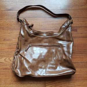 Target | Vintage Shiny Satchel Bag | Camel